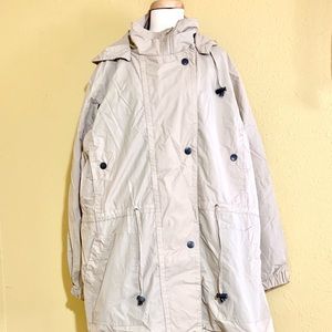 New Woman Within Anorak Coat Beige Size 3X 30 32